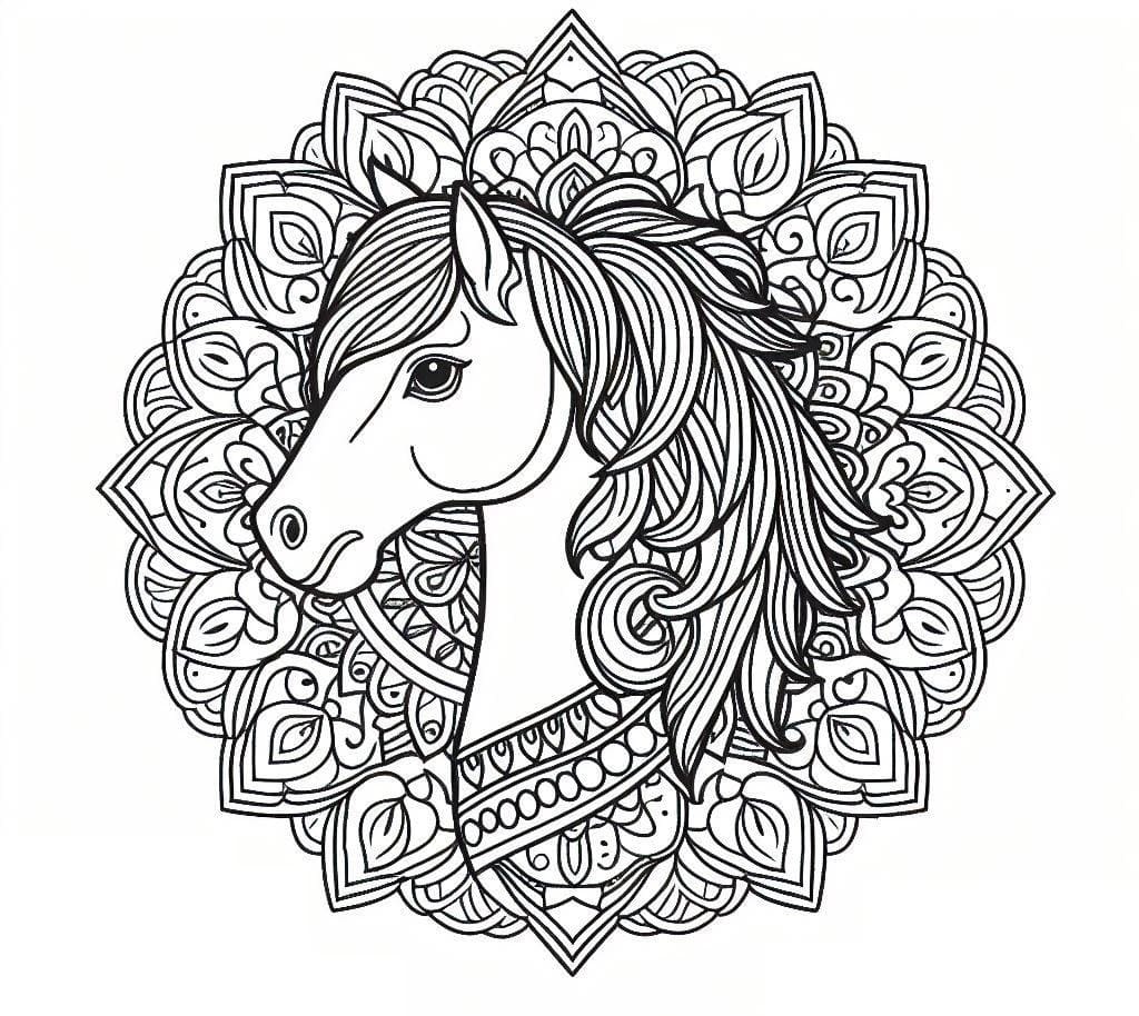 Mandalas Cheval 5
